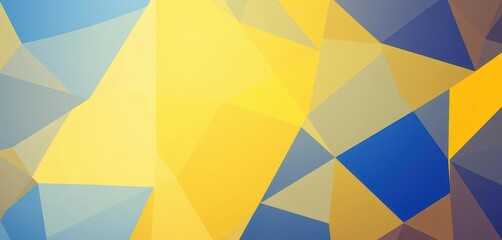 Abstract blue yellow gradient geometric shapes background, yellow, sky