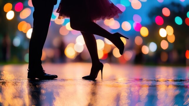 Enchanting Prom Night: Couple&acirc;&euro;&trade;s First Dance Under Fairy Lights