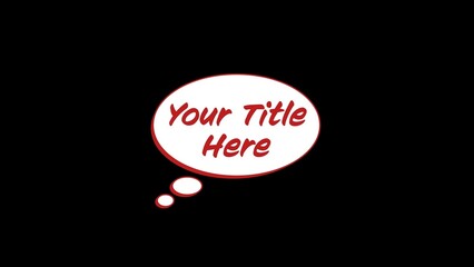 Transparent Cartoon Comic Text Bubble Thinking Style