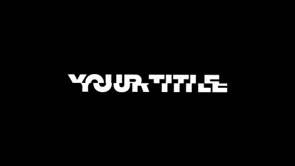 Simple Text Splitting Kinetic Title Intro
