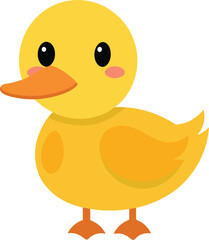 Cute Duck Vector Illustration
