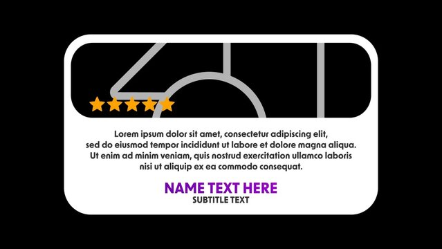 Modern Customer Testimonial Review with Stars & Image