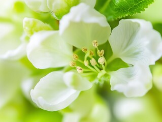 green apple flowers
