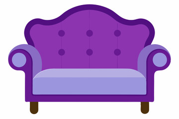 Loveseat Creative Vector Design on a White Background