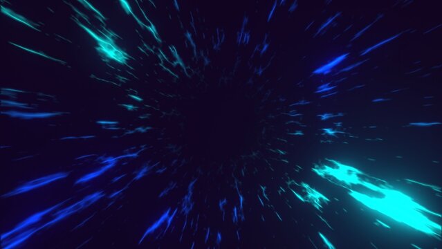 Hyperspeed Teleport Tunnel Animated Background