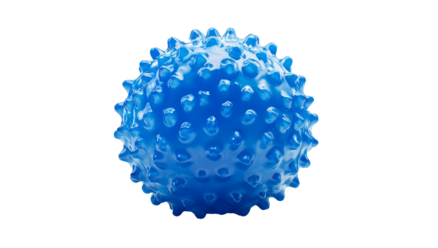 blueberry shaped ball of solid textured material