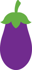 Cute Eggplant Vector Illustration