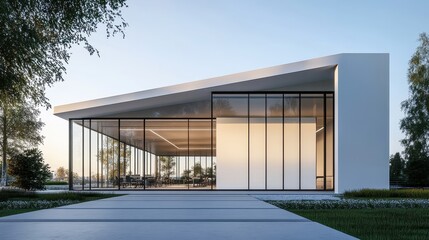 Obraz premium Modern Office with Sleek High-End Design