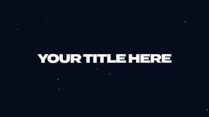 Powerful Epic Title Intro Animation