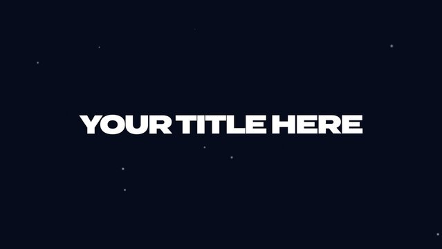 Powerful Epic Title Intro Animation