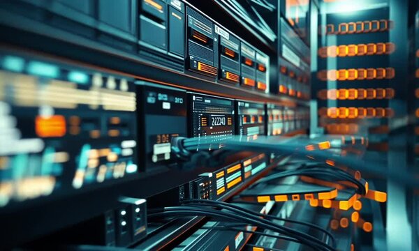 High-Tech Server Room: A Glimpse into the Digital Core