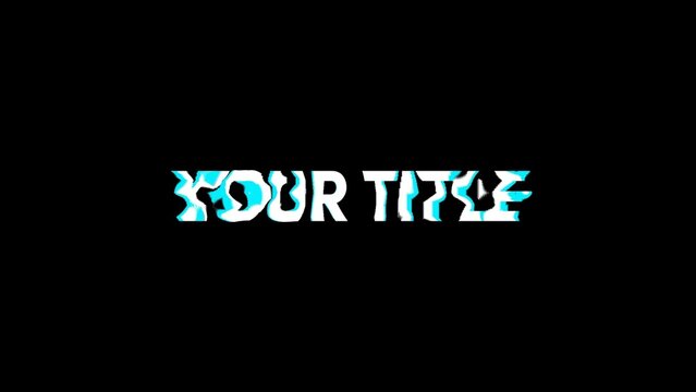 Trippy Colorful Title Reveal Intro
