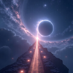 night sky and clouds