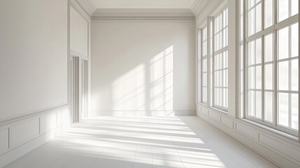 Fototapeta premium Elegant and Clean Private Office Space Design