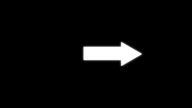 arrow pointing ICON animation .Arrow animation, bright arrow animation. Arrow pointer, arrow click, simple arrow icon animation n