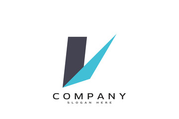 letter v logo icon design vector