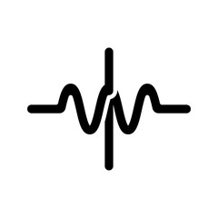 Industrial attenuator icon simple vector. Electric circuit. Central computer