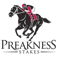 Sleek and Dynamic Vector Logo for Preakness Stakes

