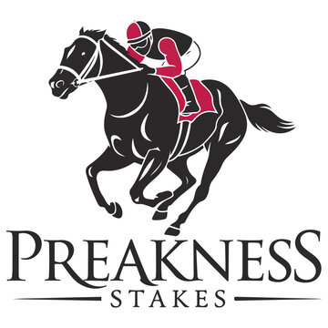 Sleek and Dynamic Vector Logo for Preakness Stakes
