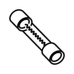 Industrial fuse icon simple vector. Electric circuit. Central computer