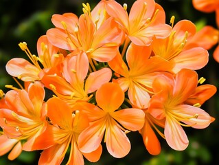 orange flowers