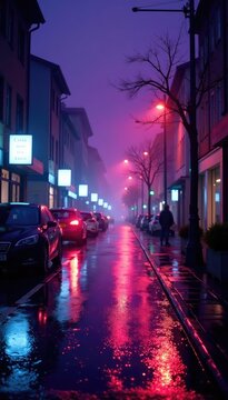 Wettervorhang aus violettem Regen sch?tzt sich vor Sturm, umgebung, schatten