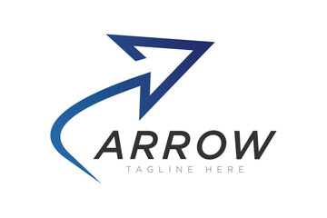 Modern Arrow Vector Logo concept, Simple Arrow logo designs concept. 
