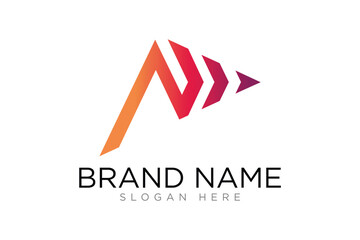 Fototapeta premium Modern Arrow Vector Logo concept, Simple Arrow logo designs concept. 