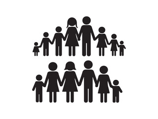 vector illustration of a family