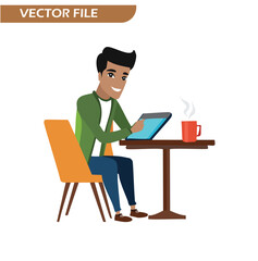 man with laptop