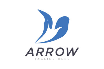 Modern Arrow Vector Logo concept, Simple Arrow logo designs concept. 