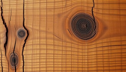 Fototapeta premium Rustic, aged wood grain with knots and cracks, showing natural texture, grunge wood, timber texture