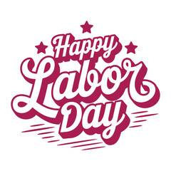 Happy Labor Day card, poster. 
