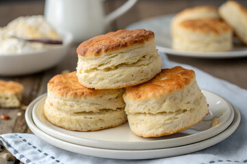 Freshly Baked Golden Brown Biscuits