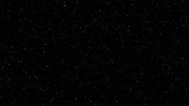 Abstract futuristic data transfer technology multi color particles seamless loop 4K. Futuristic digital server cyber data lights flashing dots blinking. Digital technology AI big data loop backdrop.
