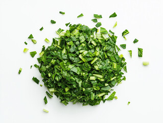 Fototapeta premium Chopping fresh greens kitchen food photography clean environment close-up culinary inspiration