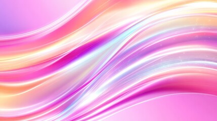 Obraz premium Abstract colorful waves in vibrant pink and purple tones creating a dynamic background