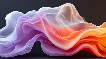 Abstract Wave of Color: A Digital Art Piece