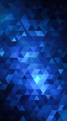 Obraz premium Abstract blue geometric triangular pattern with light and dark shades