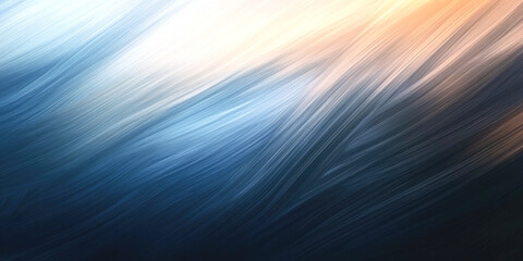 Obraz premium Abstract gradient waves in blue and orange light