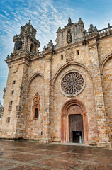 Obraz premium The Cathedral Basilica of the Virgin of the Assumption of Mondoñedo, Lugo, Galicia, Spain