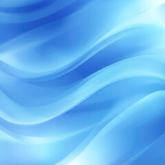 Fototapeta premium Abstract blue wave pattern with smooth gradient light and shadow flow