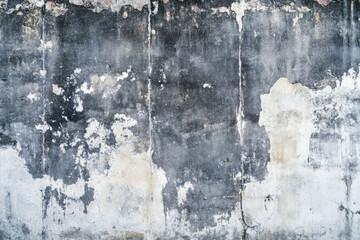 Obraz premium Weathered concrete wall with peeling paint texture