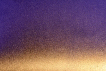 golden spray paint gradient on lilac color paper