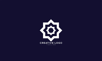 STAR PATTERN Abstract initial monogram letter alphabet logo design