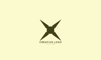 X XX Abstract initial monogram letter alphabet logo design