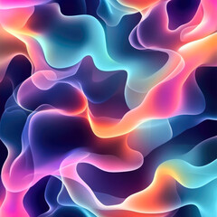 Obraz premium Abstract colorful fluid waves in vibrant spectrum