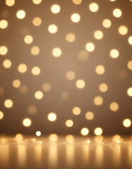  Golden bokeh lights with sparkles