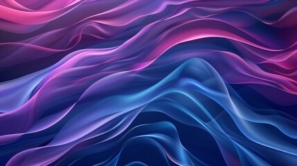 Fototapeta premium Abstract blue and purple background with curved shapes