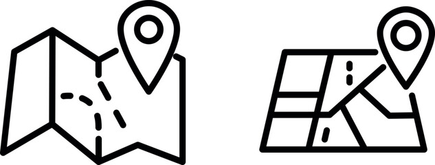 "Detailed Street Map Icon Representing Navigation and Urban Exploration"